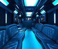 spacious party buses